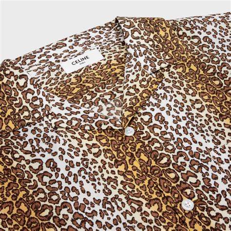 celine leopard shirt|Hawaiian shirt in printed viscose .